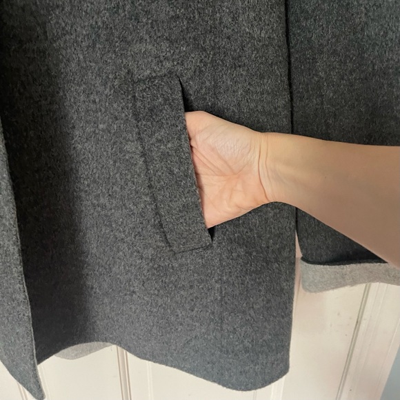 Talbots Double Faced Wool Blazer Size 10 Gray Office Work Career Professional - Picture 12 of 12